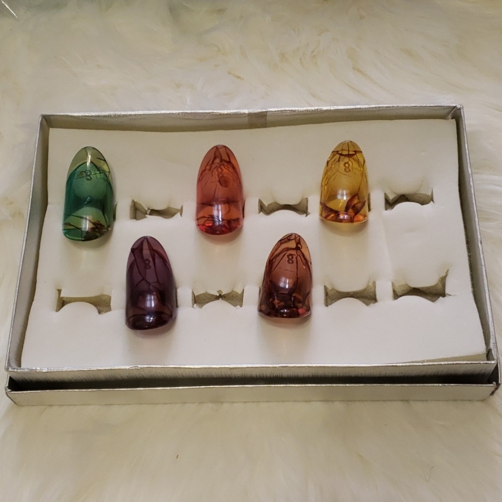 Lot 5 Costume Abstract Rings (Size 8)